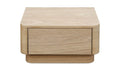 Round Off Small Nightstand Light Oak Brown Oak