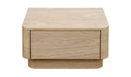 Round Off Small Nightstand Light Oak Brown Oak