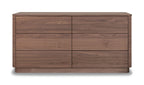 Round Off Dresser Light Oak Brown Walnut
