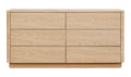 Round Off Dresser Light Oak Brown Light Brown
