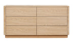 Round Off Dresser Light Oak Brown Light Brown