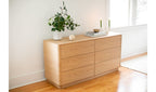 Round Off Dresser Light Oak Brown 4