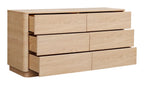 Round Off Dresser Light Oak Brown 6