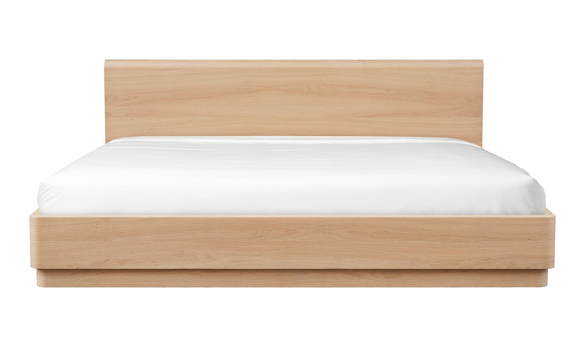 Round Off Queen Bed Light Oak Brown 5