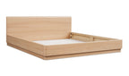 Round Off King Bed Light Oak Brown 4
