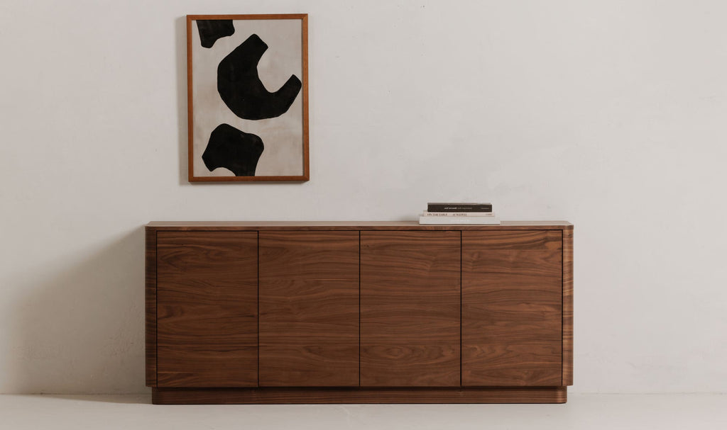 Oak Round Off Sideboard Walnut Brown view 5