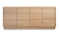 Oak Round Off Sideboard Natural Oak front