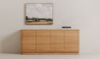 Oak Round Off Sideboard Natural Oak view 2