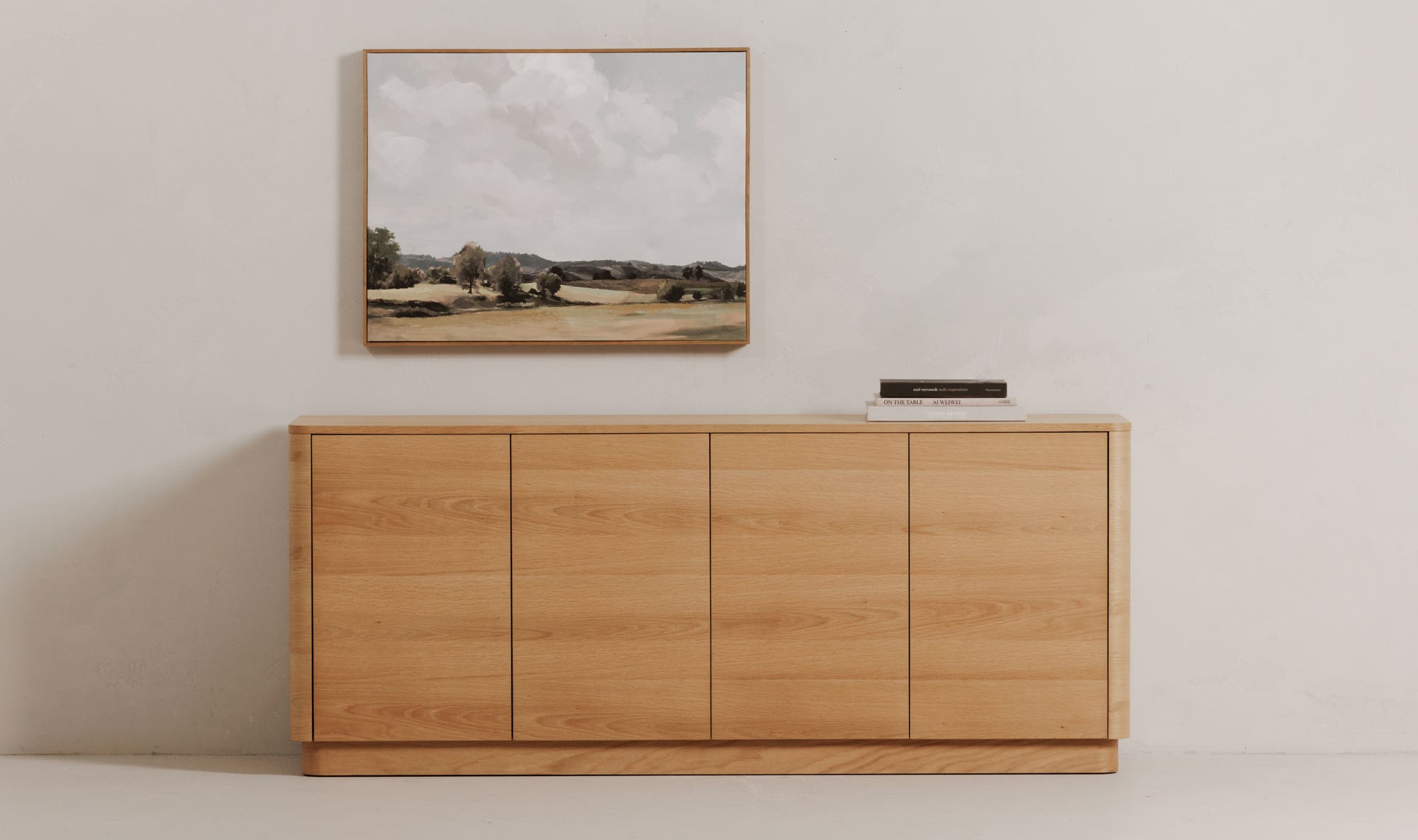 Oak Round Off Sideboard Natural Oak view 2