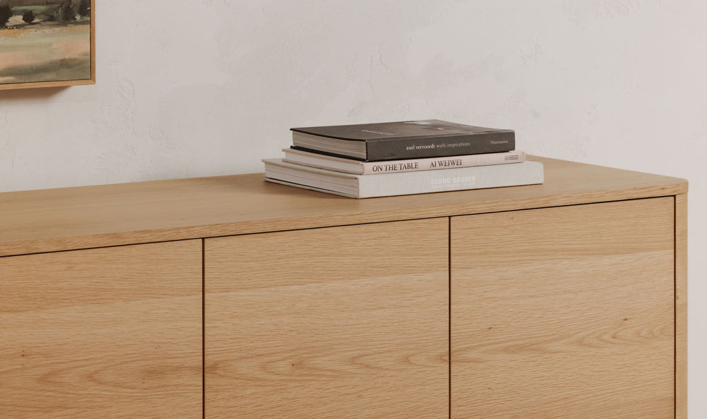 Oak Round Off Sideboard Natural Oak view 3