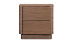 Round Off Tall Nightstand Walnut Brown Walnut