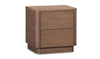 Round Off Tall Nightstand Walnut Brown 4