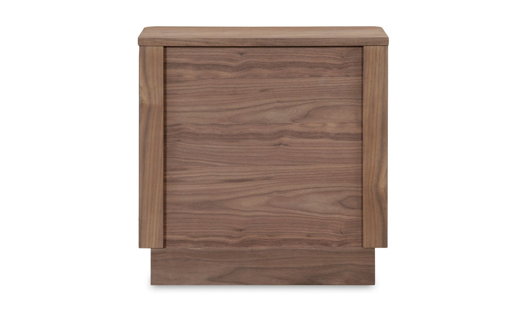 Round Off Tall Nightstand Walnut Brown 5