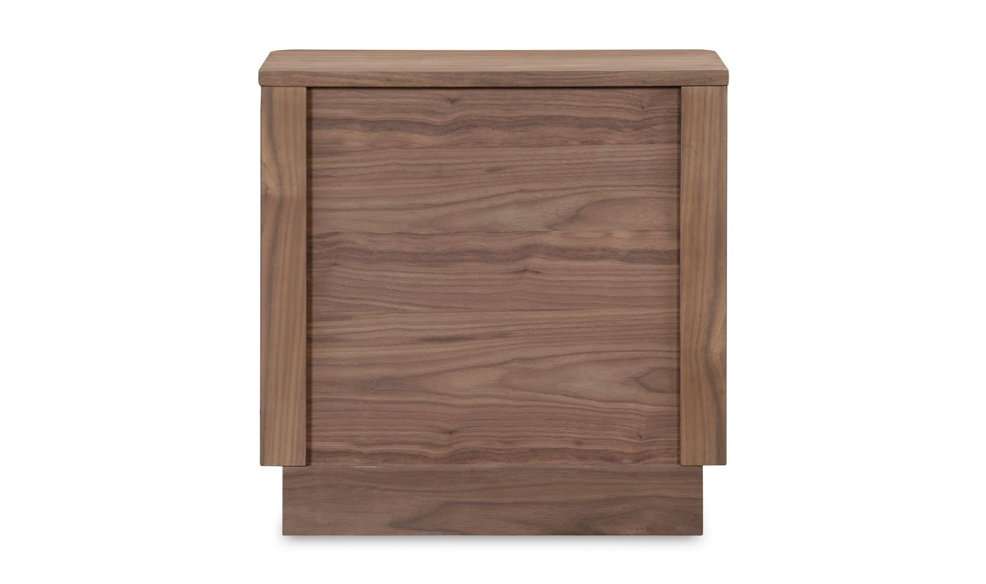 Round Off Tall Nightstand Walnut Brown 5