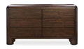 Rowan 6 Drawer Dresser Dark Brown