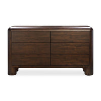 Rowan Acacia Wood 6 Drawer Dresser