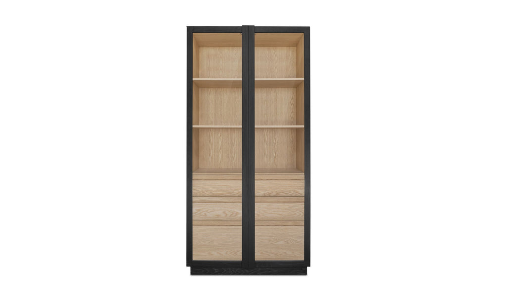 Charlotte Tall Cabinet Black Multi