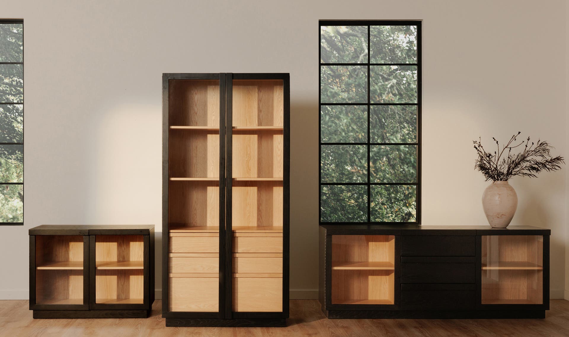 Charlotte Tall Cabinet Black 5
