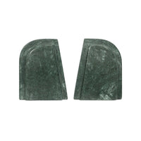 Zane bookends by Moe's Home Collection, green marble, set of 2