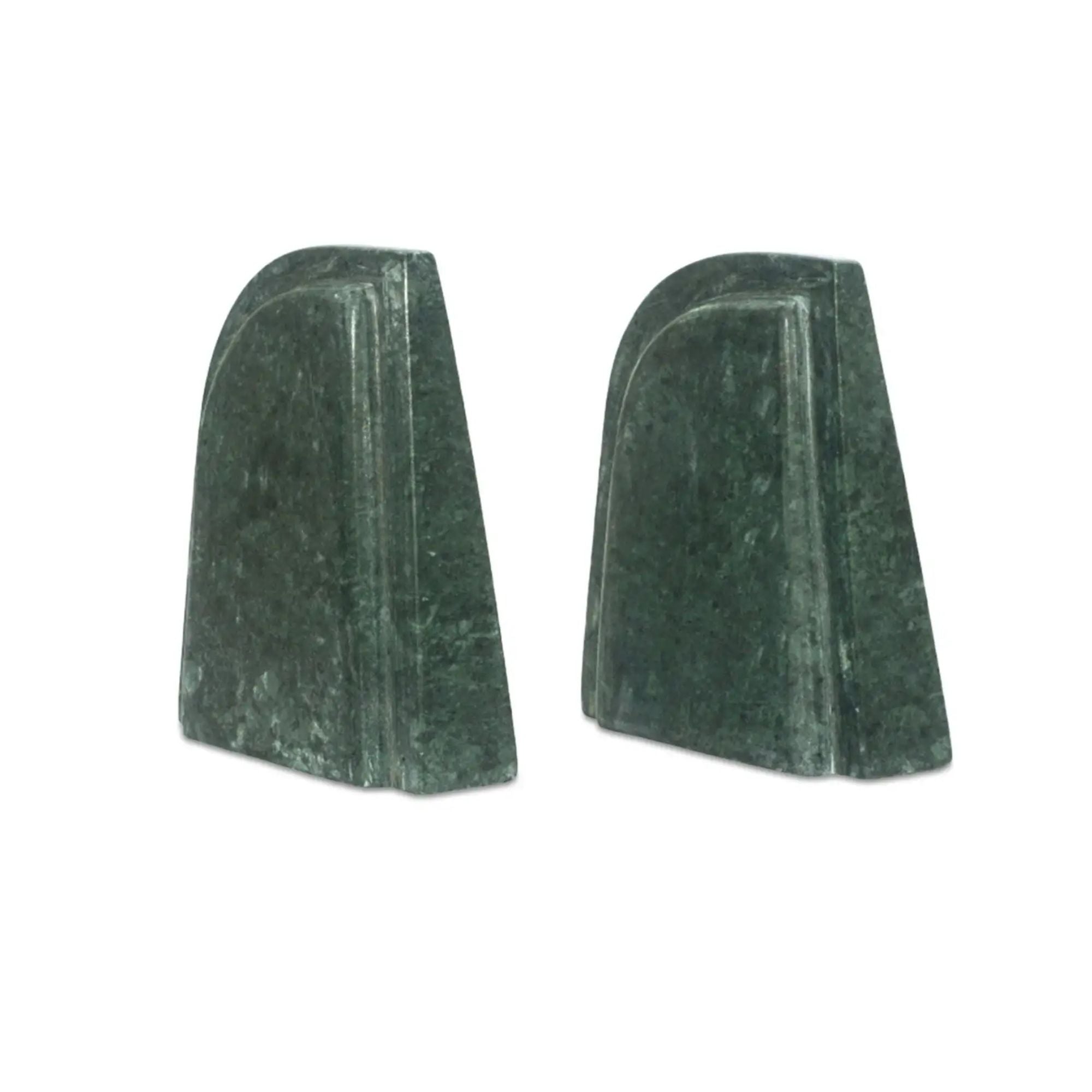 Zane bookends by Moe's Home Collection, green marble, set of 2