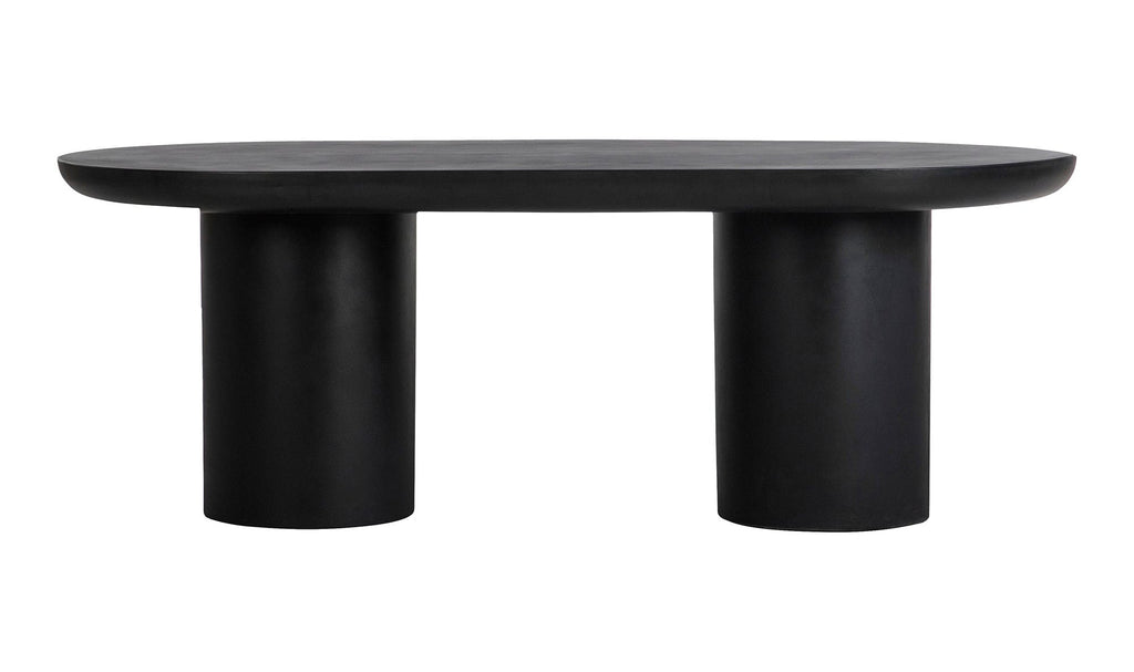 Stone Outdoor Rocca Dining Table Black