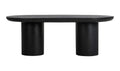 Stone Outdoor Rocca Dining Table Black