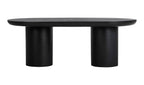 Stone Outdoor Rocca Dining Table Black