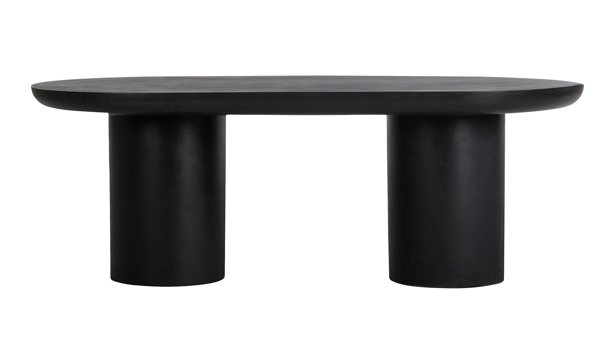 Stone Outdoor Rocca Dining Table Black