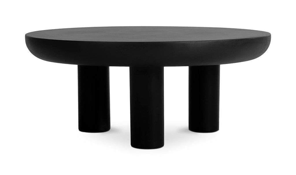 Stone Outdoor Rocca Coffee Table Black