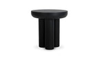 Stone Outdoor Rocca Side Table Black