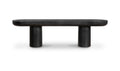 Stone Outdoor Rocca Bench Black